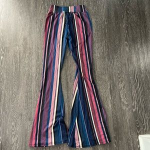 Striped Flared Pants